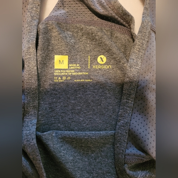 Xersion Gray Relaxed Backless Athletic Tank Top Size Medium - Picture 5 of 6